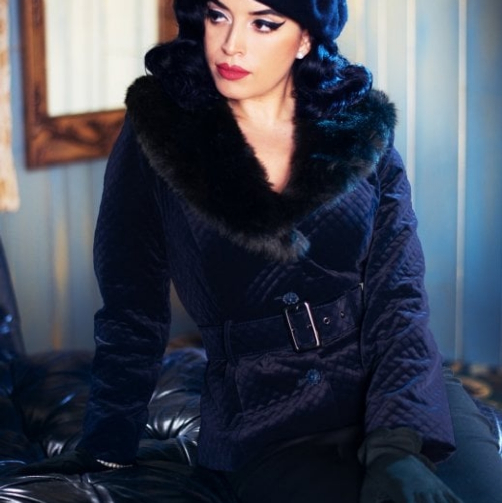 ISO - Collectif blue velvet Molly jacket